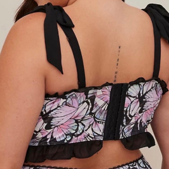 🆕 Satin Ruffle High Rise Thong Panty Set 2 2X 18 20 NWT Torrid New! - Picture 4 of 10